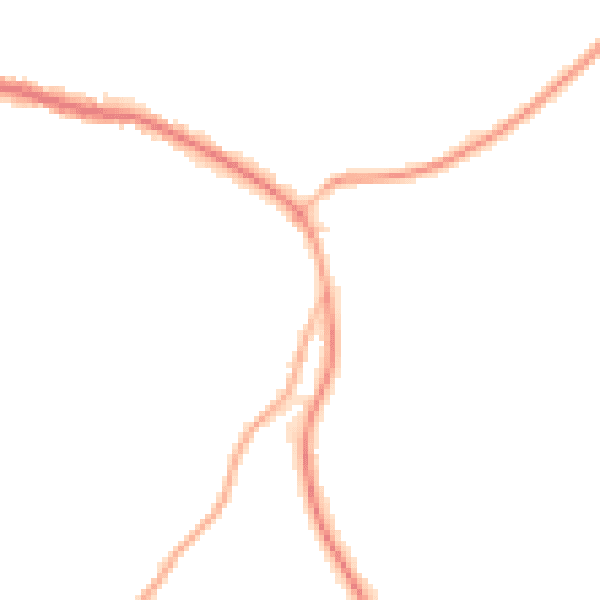 Night-time road noise heatmap for TN33 9JD