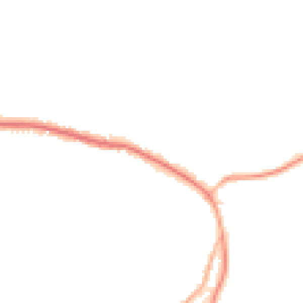 Night-time road noise heatmap for TN33 9JG