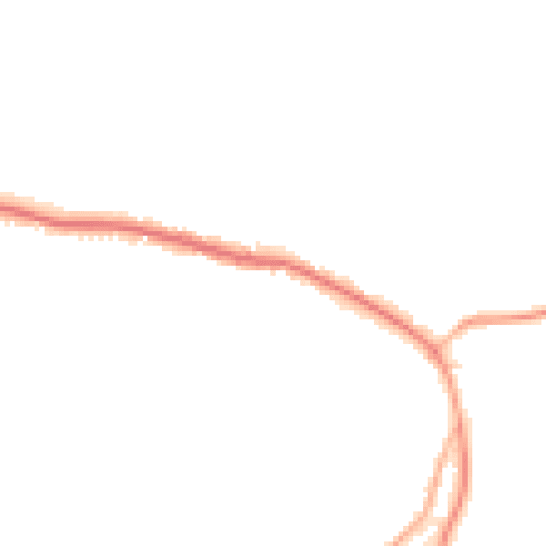 Night-time road noise heatmap for TN33 9JJ