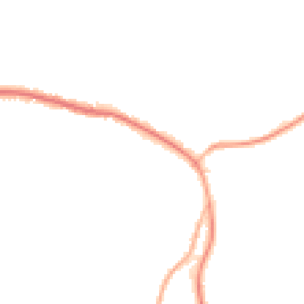 Night-time road noise heatmap for TN33 9JN