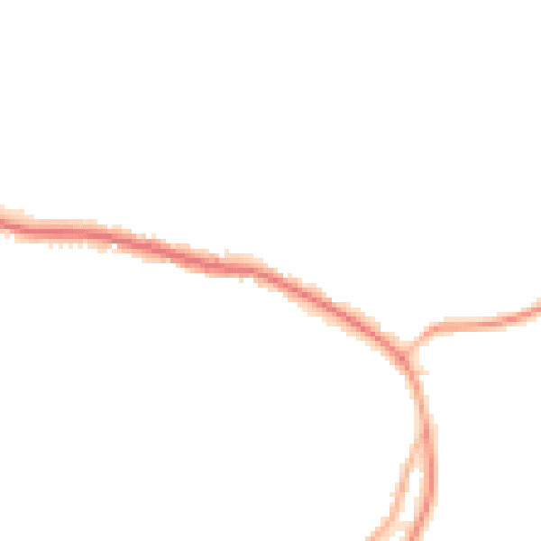 Night-time road noise heatmap for TN33 9JQ