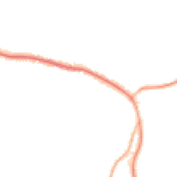 Night-time road noise heatmap for TN33 9LF
