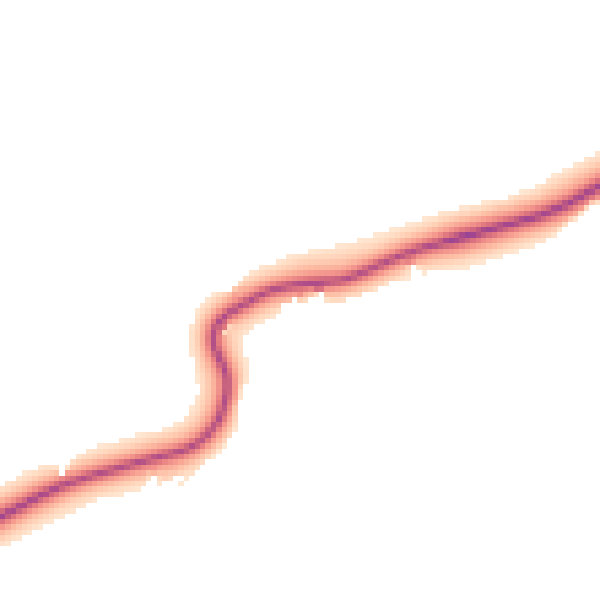 Daytime road noise heatmap for TN33 9NB