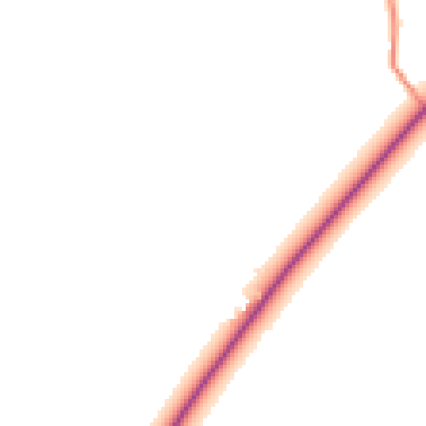Daytime road noise heatmap for TN33 9NP