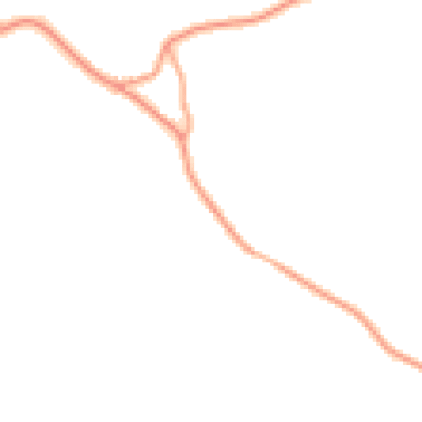 Daytime road noise heatmap for TN33 9PR