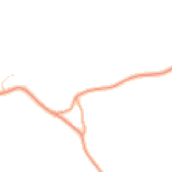Daytime road noise heatmap for TN33 9PU