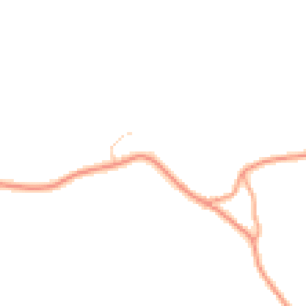 Daytime road noise heatmap for TN33 9PX