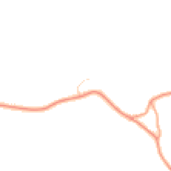 Daytime road noise heatmap for TN33 9PZ