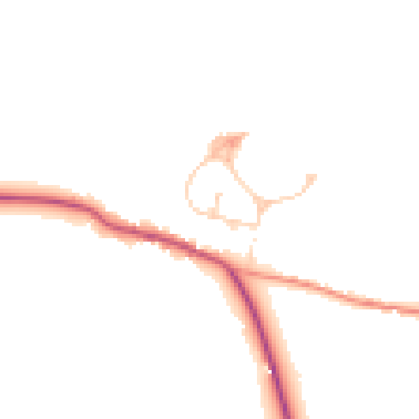 Daytime road noise heatmap for TN33 9QE