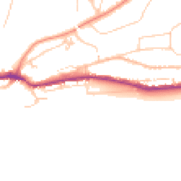 Daytime road noise heatmap for TN38 0AG