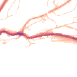 Daytime road noise heatmap for TN38 0AL