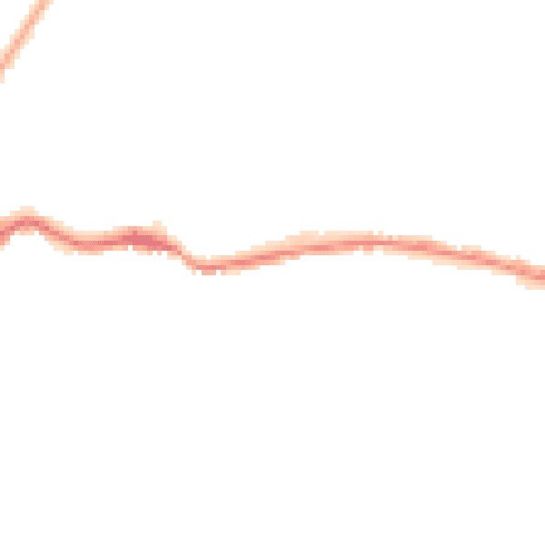 Night-time road noise heatmap for TN38 0AL