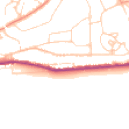 Daytime road noise heatmap for TN38 0AT