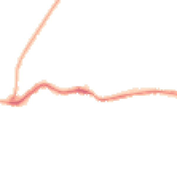 Night-time road noise heatmap for TN38 0AU