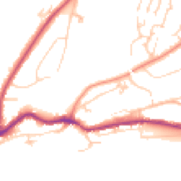Daytime road noise heatmap for TN38 0AX