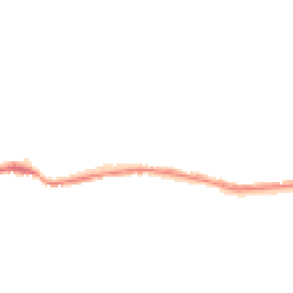 Night-time road noise heatmap for TN38 0AZ