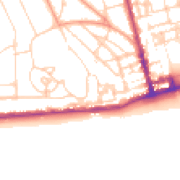 Daytime road noise heatmap for TN38 0BA