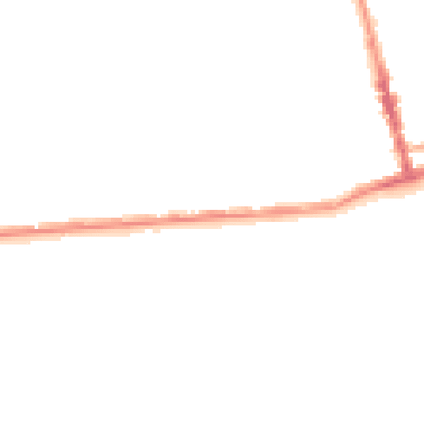 Night-time road noise heatmap for TN38 0BG