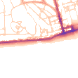 Daytime road noise heatmap for TN38 0BU