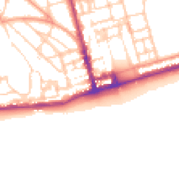Daytime road noise heatmap for TN38 0DG