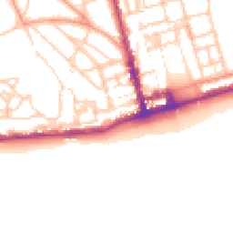 Daytime road noise heatmap for TN38 0DH