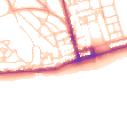 Daytime road noise heatmap for TN38 0DL