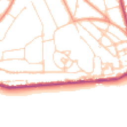 Daytime road noise heatmap for TN38 0FJ