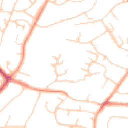 Daytime road noise heatmap for TN38 0GH