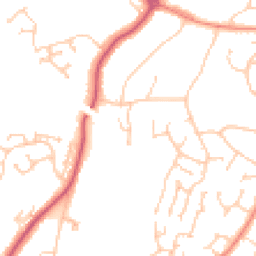 Daytime road noise heatmap for TN38 0GT