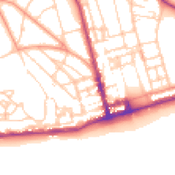 Daytime road noise heatmap for TN38 0HD
