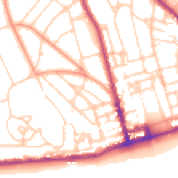 Daytime road noise heatmap for TN38 0JP
