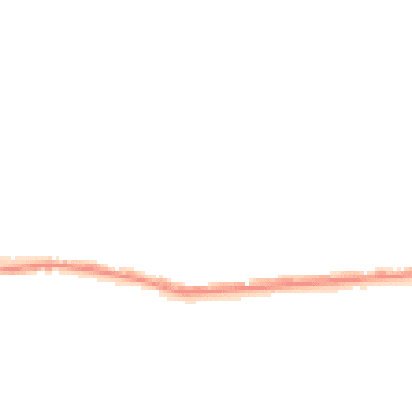 Night-time road noise heatmap for TN38 0NN