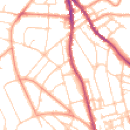 Daytime road noise heatmap for TN38 0RA