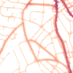 Daytime road noise heatmap for TN38 0RE