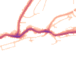 Daytime road noise heatmap for TN38 8AA