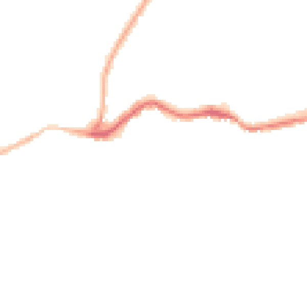 Night-time road noise heatmap for TN38 8AB