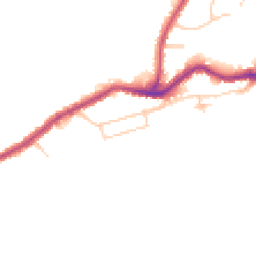 Daytime road noise heatmap for TN38 8AG