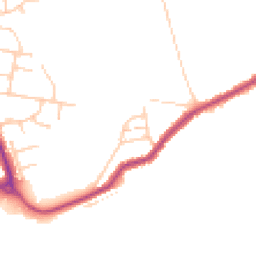 Daytime road noise heatmap for TN38 8BA