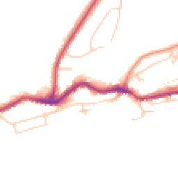 Daytime road noise heatmap for TN38 8BG