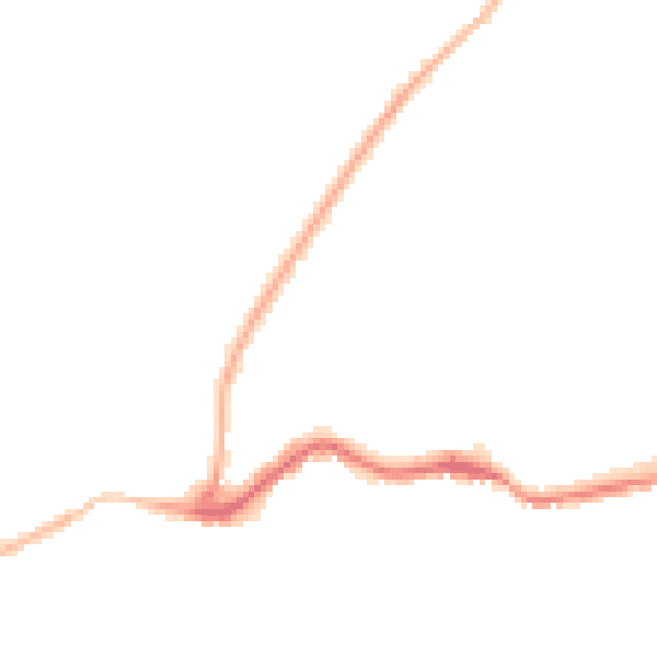 Night-time road noise heatmap for TN38 8DD