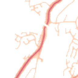 Daytime road noise heatmap for TN38 8DR