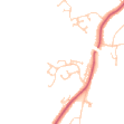 Daytime road noise heatmap for TN38 8DX