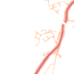 Daytime road noise heatmap for TN38 8DY