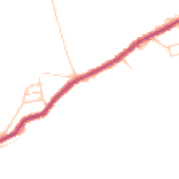 Daytime road noise heatmap for TN38 8DZ