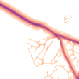 Daytime road noise heatmap for TN38 8ER