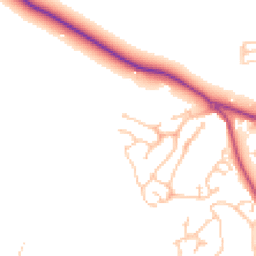Daytime road noise heatmap for TN38 8ES