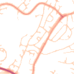 Daytime road noise heatmap for TN38 9HZ