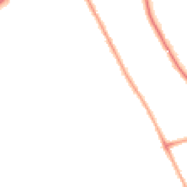 Night-time road noise heatmap for TN38 9LP