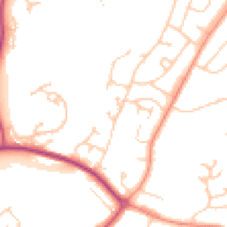 Daytime road noise heatmap for TN38 9QZ
