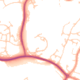 Daytime road noise heatmap for TN38 9SP